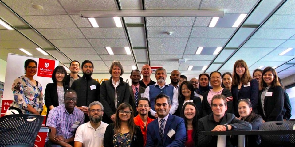 Attendees at the science diplomacy workshop