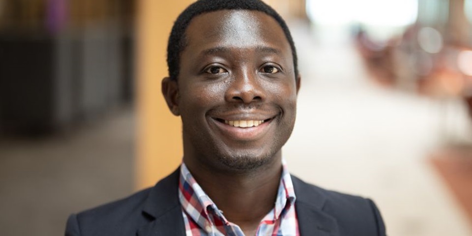 Murdoch University's Augustine Donker smiling to the camera