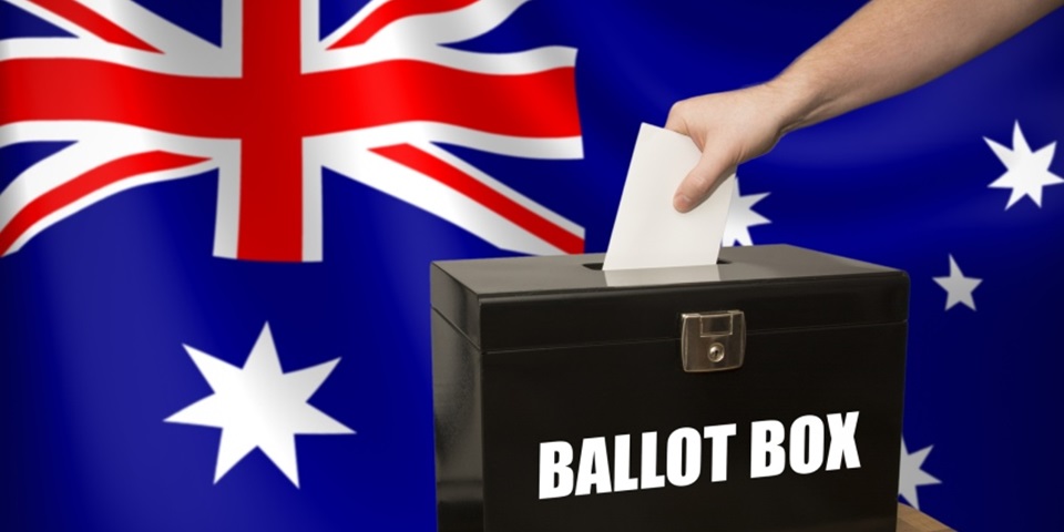 Australia election ballot box