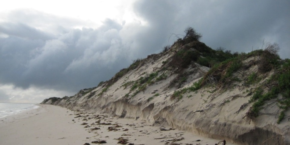 Coastal erosion at Jurien Bay