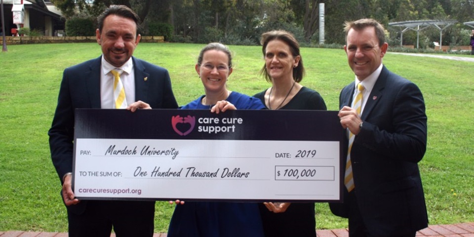 David Whiteman (Care Cure Support), Prof Merrilee Needham and Prof Sue Fletcher (Murdoch University) and Mark Whiteman (Care Cure Support)