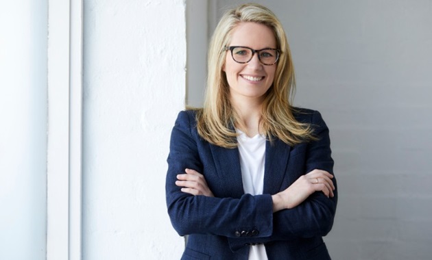 Dr Charlotte Keating with arms folded