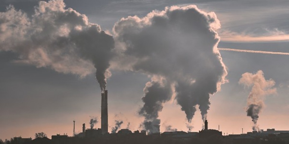 Air pollution from factories