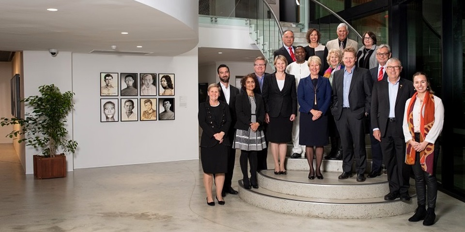 Murdoch University's new Vice Chancellor's External Advisory Board met for the first time at the Murdoch Art Gallery.