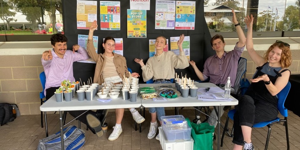 The Food Science and Nutrition students' stall at Market Day