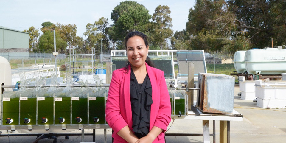 Houda Ennaceri at Algae R&D Centre